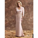 Formal Party Women Custom Embroider Taffeta Jacket Mother of The Bride Dresses with Dress Gowns