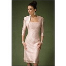 Free Shipping Wholesale Retail 2 Pics 3/4 Length Elegant Lace Satin Ladies Dresses Mother of The Bride Dress NM38