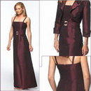 Free Shipping!Graceful Spaghetti Strap Floor-Length Mother of The Bride Dress with A Jacket FR022