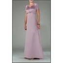 A-Line Round-neck Floor- Length Chiffon Mother of ...