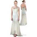 Christmas New Sleeveless Beaded/Sequins Applique Mermaid Chiffon Mother of The Bride Dress
