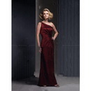 Hot One Shoulder Pleated Mother of The Bride Dresses Prom Evening Ball Party Gown Full Length Custom