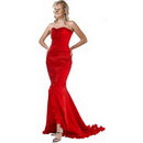 Elegant Red Sweetheart Neckline Brush Train Two Piece Mother of The Bride Dresses