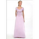 A-Line V-Neck Floor- Length Chiffon Mother of The Bride Dresses 2009 Style(MWYN051)
