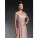 2010 Trendy Design Modest A-line Beading Floor-length Mother of The Bride Dresses - M0060