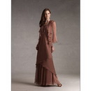A Line Chiffon Beaded Matching Jacket Mother Of The Bride Dresses