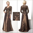 Free Shipping!Decent Sleeveless with A Jacket Stretch Satin Floor-Length Mother of The Bride Dress FR011