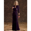 Free Shipping Floor Length 3 Sets(top,skirt&bolero) Sheath Spaghetti Satin Custommade Mother of The Bride Dresses Bm003