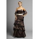 A-Line Strapless Floor- Length Satin Mother of The Bride Dresses 2010 Style(MWYN106)