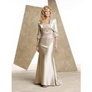 2011 Beautiful Mother of The Bride Dresses With Jacket Custom-made Satin Fashion Gown Sell by The Piece Hot Sale New AA-001