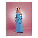 A-Line Strapless Floor- Length Satin Mother of The Bride Dresses 2010 Style(MWYN057)