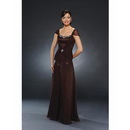 A-Line Round-neck Floor- Length Chiffon Mother of The Bride Dresses 2010 Style#8