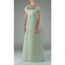 Length Satin Mother of The Bride Dresses 2010 Style#2 A-Line Bateau Floor-
