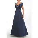 Best Selling Floor- Length Satin Mother of The Bride Dress Party Dress Stylish HH340081@ A-Line Spaghetti Straps Free Shipping