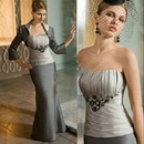 Stunning Beaded Mother of The Bride Dress of Silky...