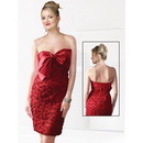 2010-2011 Popular Design Strapless Red Chiffon Cocktail Dress ,club Wear , Womem Evening Dress HMS55