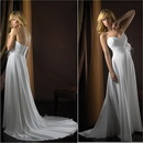 AL271 Popular A Line Chiffon Custom Wedding Dress