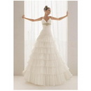 Organza Sexy V Neck With Spaghetti Straps And Layered A Line Skirt 2010 New Wedding Dress Wd 0066