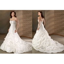 Hot Sale Stunning A Line Sleeveless Taffeta Wedding Dresses Wholesale and Retail with Free Shipping WD-D026
