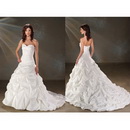 Hot Sale Stunning A Line Sleeveless Taffeta Wedding Dresses Wholesale and Retail with Free Shipping WD-D025