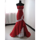 Hot Sale Red Wedding and Evening Dress 8001