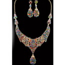 Wedding Jewelry Sets Diamond Jewelry Bridal Jewelry Bridal Diamond Necklace + Earrings Wedding Accessories Bridal Jewelry Chain