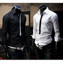 Free Shipping Wholesale Men's Luxury Stylish Patched Shirts Casual Slim Fit Dress Shirt Long-sleeved Shirt 5piece / Lot TS132