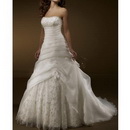 New Beautiful Sexy Bride Wedding Dress Strapless Wedding Dress #263 Free Shipping
