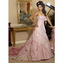 Custom All AM.252 +#J104C+sexy Strapless Line Wedding Dresses