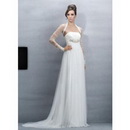 2011 New On Sale Dual Material Stain Rufffe A Line Strapless Ruffle Layered Wedding Dress Lyd004
