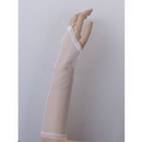 Free Shipping Voile Elbow Embroidery Wedding Bridal Gloves 999WG0127