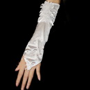 / Beige #18 Wedding Gloves / Dress Gloves / Banquet Gloves / Bridal Glove / Short Gloves/White