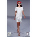 Full Refund Guarantee! Free Shipping Sundayfrog Sheath Off Shoulder Little White Dress Taffeta Applique Mini Cocktail Dress -W22