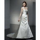 Embellished Bridal Gowns Sleeves A Line Wedding Dresses Buttons Back