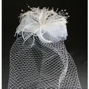 Free Shipping New White Wedding Veil with Feathers Bridal Accessories