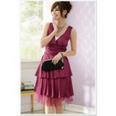 Bf1270 Fashion Hot Summer Cool Halter Purple Cocktail Dress
