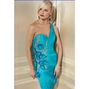 New Arrival Best Selling Freeshipping One-shoulder Latest Cocktail Dress