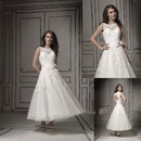 W1249 New Style Sleeveless Short A Line Wedding Dress