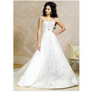 A Line Wedding Dresses Embroidery Cap Sleeve Floor-Length Chapel Train Bridal Wedding Gown Prom Dress 265