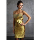 E4536 2011 Strapless Beaded Cocktail Dresses Free Shipping Custom-made