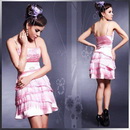 Wholesale and Retail A-line Spaghetti Strap Satin Cocktail Dress 82568#/MOQ 1 PCS