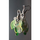 Artificial Jewelry of Colored Glaze Glass Screw Gauge Earring for Jewelry Accessory On Promotion Free Ship