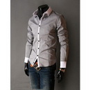 Free Shipping New Mens Shirts Casual Slim Fit Stylish Dress Shirts 5 Colour US Size:S,M,L,XL