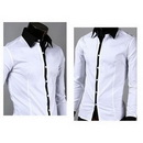Free Shipping New Mens Casual Slim Fit Stylish Dress Shirts Colour:Black US Size:S,M,L,XL