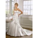 Free Shipping 2011 New Arrival Sleeveless A Line Satin Designer Wedding Dresses Bridal Gown Wholesale and Retail WD-L003