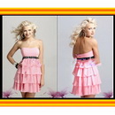 Free Shipping Cocktail Dress, Knee Length ,Light Pink AL027