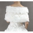 Elegant Noblest Bridal White Belt Shawls Accessories Wedding Dress Wraps