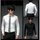Free Shipping Wholesale Fashion Male Shirts Men's Long Sleeve Shirt Business Casual Shirt Stylish Shirt 5pcs/lot