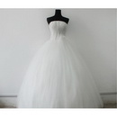 In-stock Items Wholesale Discount Real Picture Strapless White Organza Wedding Dress&wedding Gown&bridal Dress