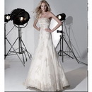 Supplier Custom Romantic Strapless Slim A Line Wedding Dresses Wholesale Retail